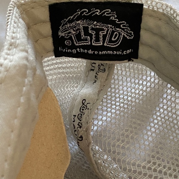 NEW Living the Dream MAUI Snapback Hat Cap w/ Brown Flat Bill Unisex One Size - Picture 6 of 7